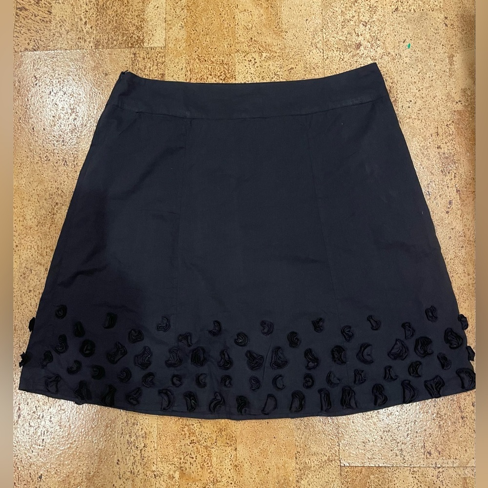 Women's Tribal skirt size 14 black midi floral